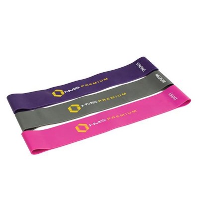 Pratimų gumos rinkinys HMS PRO SET GU04, Treniruokliai, treniruočių įranga, Pagrindinis, HMS