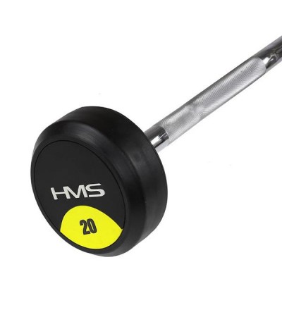 Gumuotas laužytas strypas / strypas 20 kg HMS GSL-20, Treniruokliai, treniruočių įranga, Pagrindinis, 