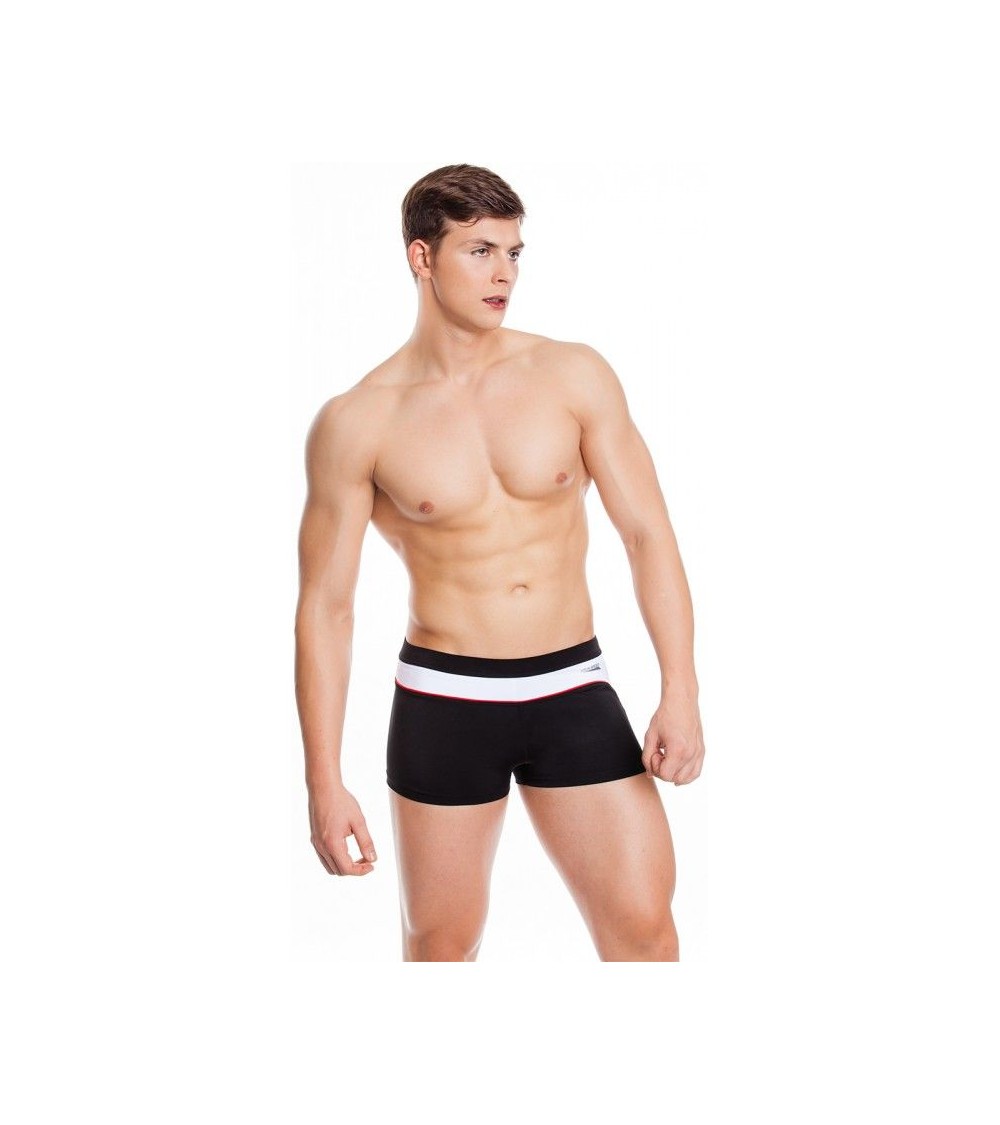 Aqua-Speed Grant M vyriški plaukimo šortai juodai balti 15 410, Plaukimo apranga unisex, Plaukimo apranga, Aqua-Speed