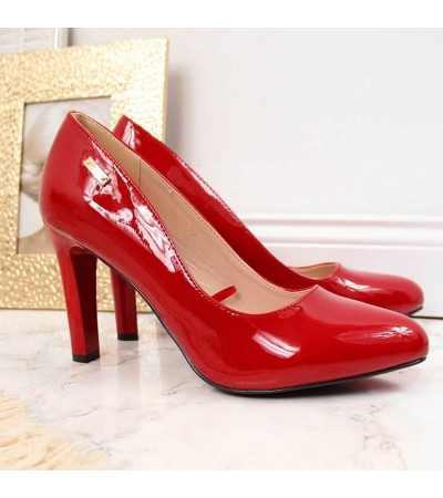 Red pumps lacquered on the W Sergio Leone post