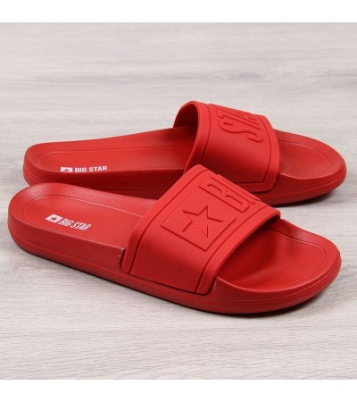 Guminės paplūdimio šlepetės Big Star M DD174689 red, Lauko apranga, Sporto apranga ir avalynė, Big Star