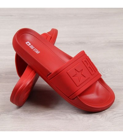 Rubber beach slippers Big Star M DD174689 red