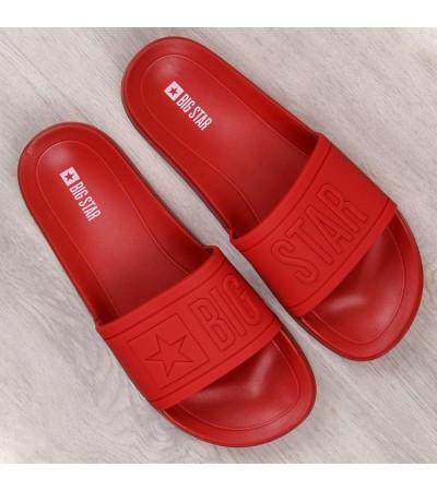 Rubber beach slippers Big Star M DD174689 red