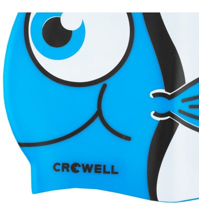 Crowell Nemo-Jr-mėlyna silikoninė plaukimo kepuraitė, Plaukimas, Vandens Sportas, Crowell